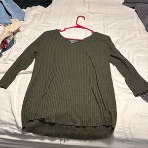 Dark green long sleeve dress shirt